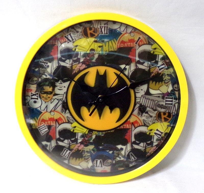 Batman Robin Joker D.C. Comics 3-D Lenticular Dial Wall Clock