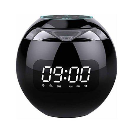 BLNVKOP Wireless Bluetooth Speaker Colorful Subwoofer With LED Display FM Radio Alarm Clock Bluetooth Hifi Card MP3 Music Play