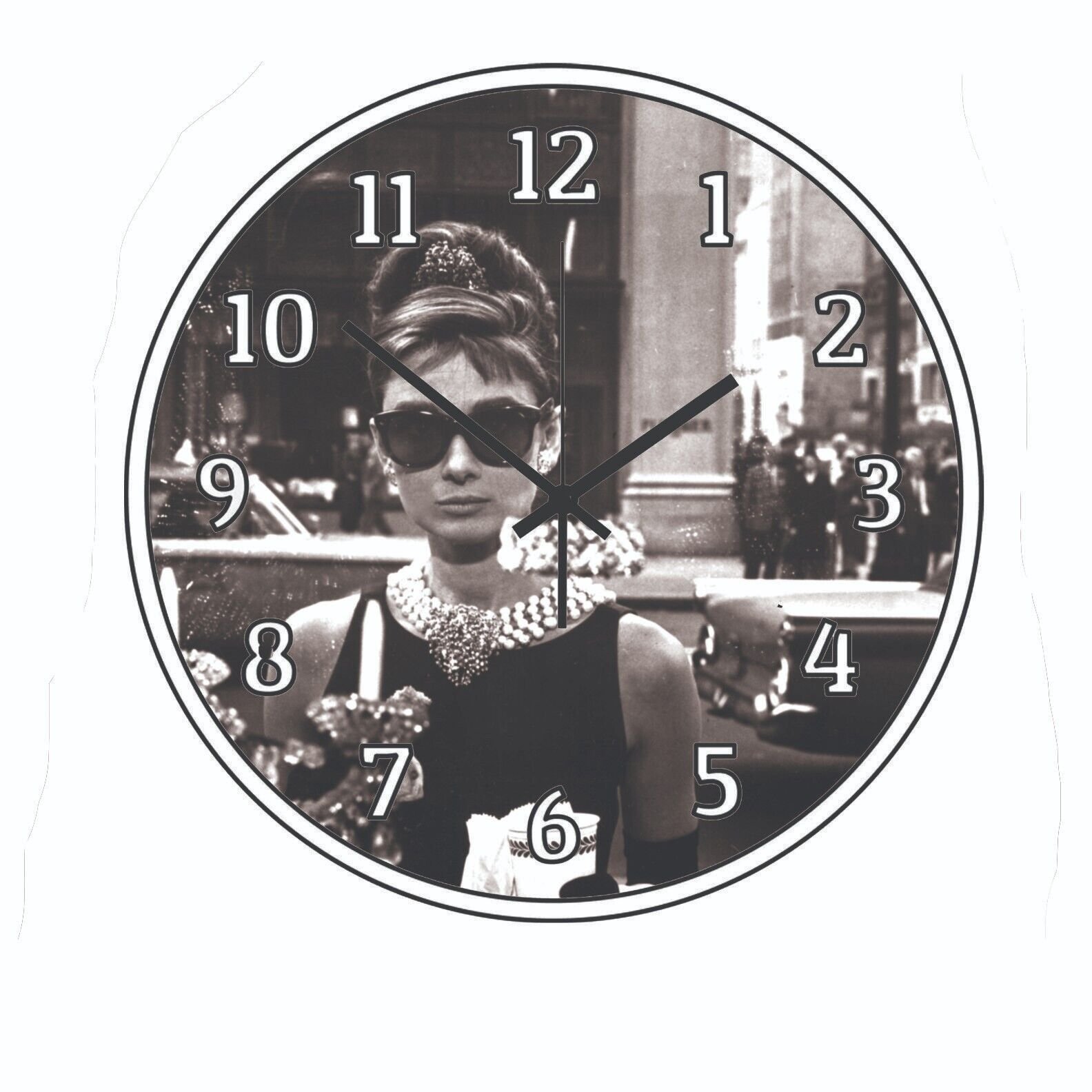 Breakfast at Tiffany's Art Wall Clock a Hanging Time Piece