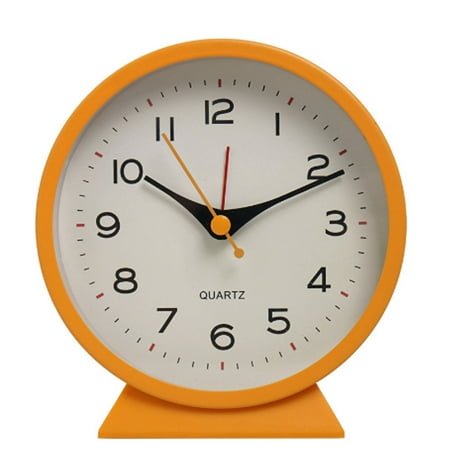 CCOCC Alarm Clock,Contemporary Large Display Desk Clock,Touch Nightlight Alarm Clocks for Bedrooms with Sleek Metal Hands