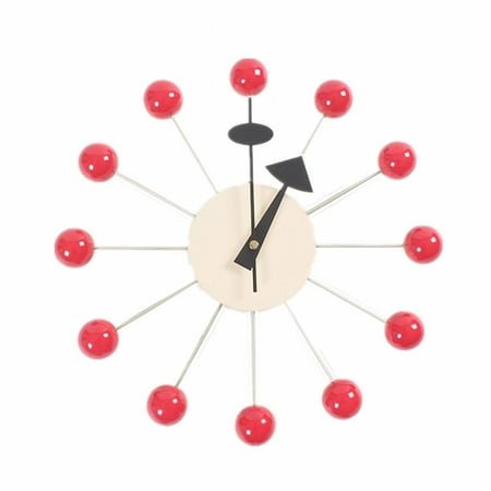 CCOCC Wall Clock,Stylish & Functional Modern Wall Clock,Silent Operation Clocks for Living Room,Red,One Size