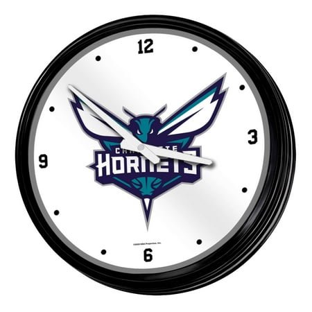 Charlotte Hornets 18.75 Retro Lighted Wall Clock