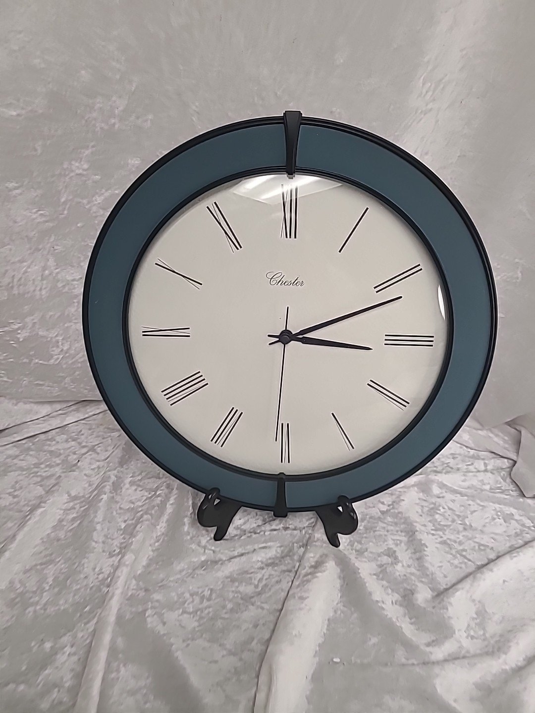 Chester Decorative Wall Brutalist Modern Clock RARE Neoclassical 80s