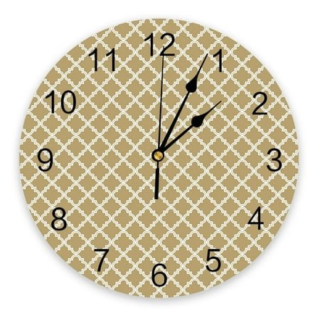 Colorful Moroccan PVC Wall Clock Living Room Decoration Wall Clock Modern Design Home Decore Wall Digital Clock（10 Inch）