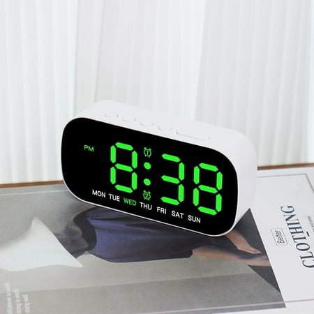 Cross-border best-selling electronic clock, simple and multi-functional alarm clock, LED digital clock with date, two sets of alarm clocks