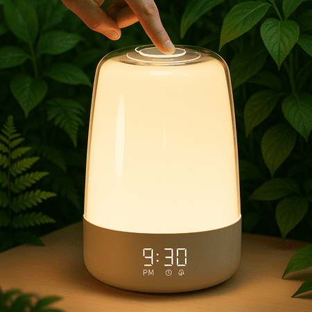 DeKang Sunrise Simulation RGB Lights Sun Lamp Alarm Clocks, Natural Sound