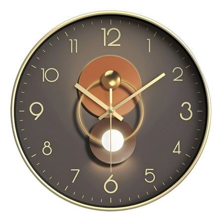 DESIGNICE Wall Clock,Easy Mounting Modern Wall Clock,Clear Numbers Bathroom Clock,Style1,8In