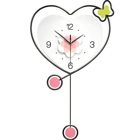 DESIGNICE Wall Clock,Geometric Frame Modern Wall Clock,Unique Shape Bathroom Clock,Style1,40X67Cm