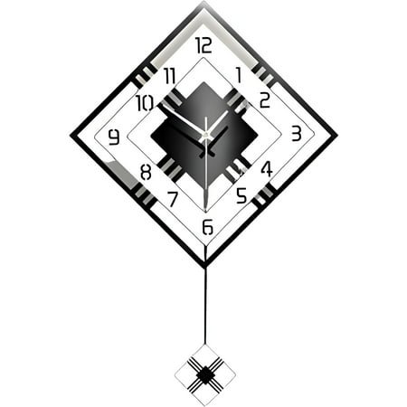 DESIGNICE Wall Clock,Unique Design Modern Wall Clock,Octagonal Shape Bathroom Clock,Style1,42X65Cm