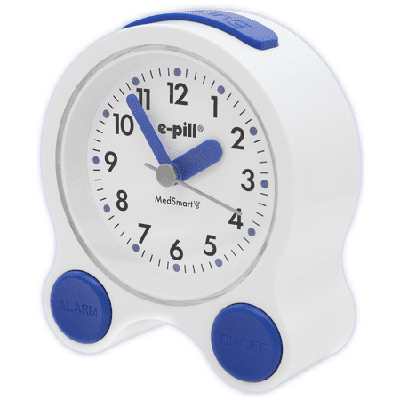 e-pill MedSmart V8 Atomic Talking Clock: Your Loud & Easy Set Alarm Clock for Medication and Task Management