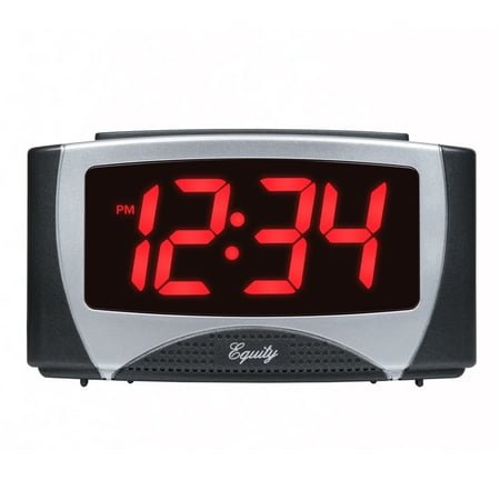 Equity 30029-USB 1.2-Inch Large LED 5V USB Alarm Clock