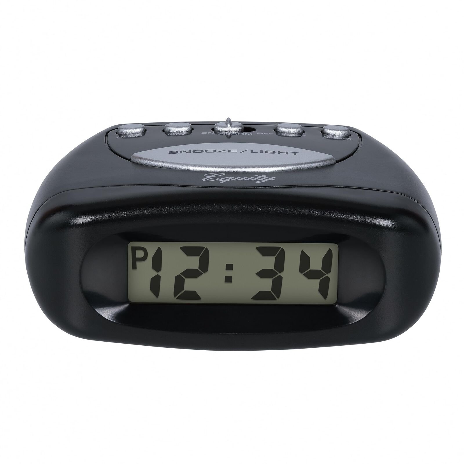 Equity by La Crosse LCD Snooze Alarm Clock Black