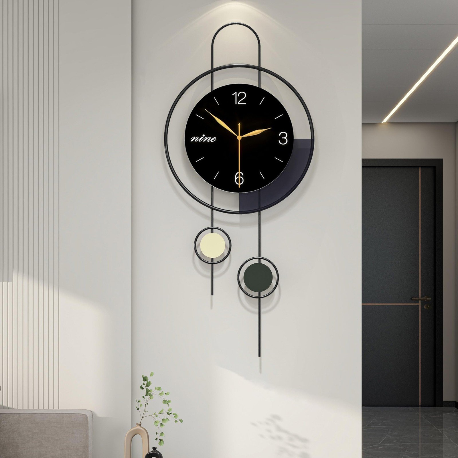 Extra Large Wall Clocks for Living Room Decor Modern Wall Clock Battery Opera...