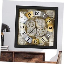 Gear Wall Clock, Real Moving Gear Vintage Wall Clock, Large Wall Clocks