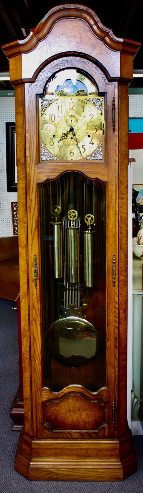 Grandfather Clock by Colonial.Yarmouth 4200. 3 Chimes 8 Day. 1980 in Zeeland, MI