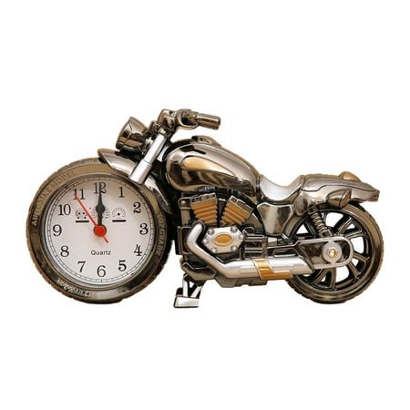 Gratying Retro Fashion Motorcycle Alarm Clock For Household And Bedroom Personalized Alarm Clock Model Alarm Clock Or Gifts type+1