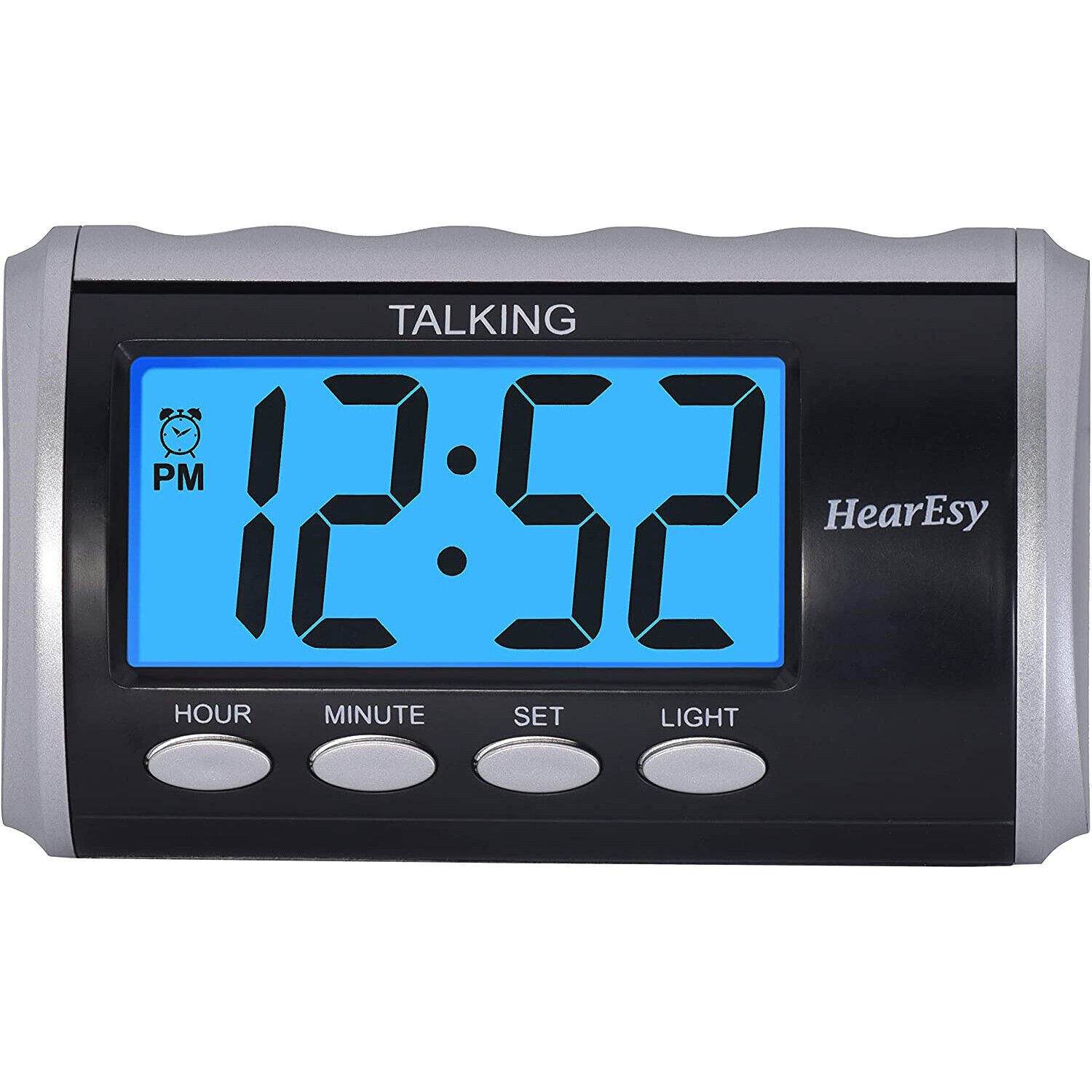 HearEsy Talking Alarm Clock for Visually Impaired Large Numbers for Senior Gift
