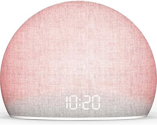 Housbay Sunrise Alarm Clock, White Noise Sound Machine, Cozy Light, Nature Sounds, Dimmable Clock, Gentle Wake Up, Regular Sleep-Wake Routine, Phone-Free Bedroom