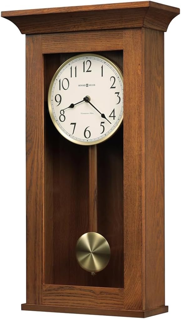 Howard Miller Allegheny Wall Clock,Brown