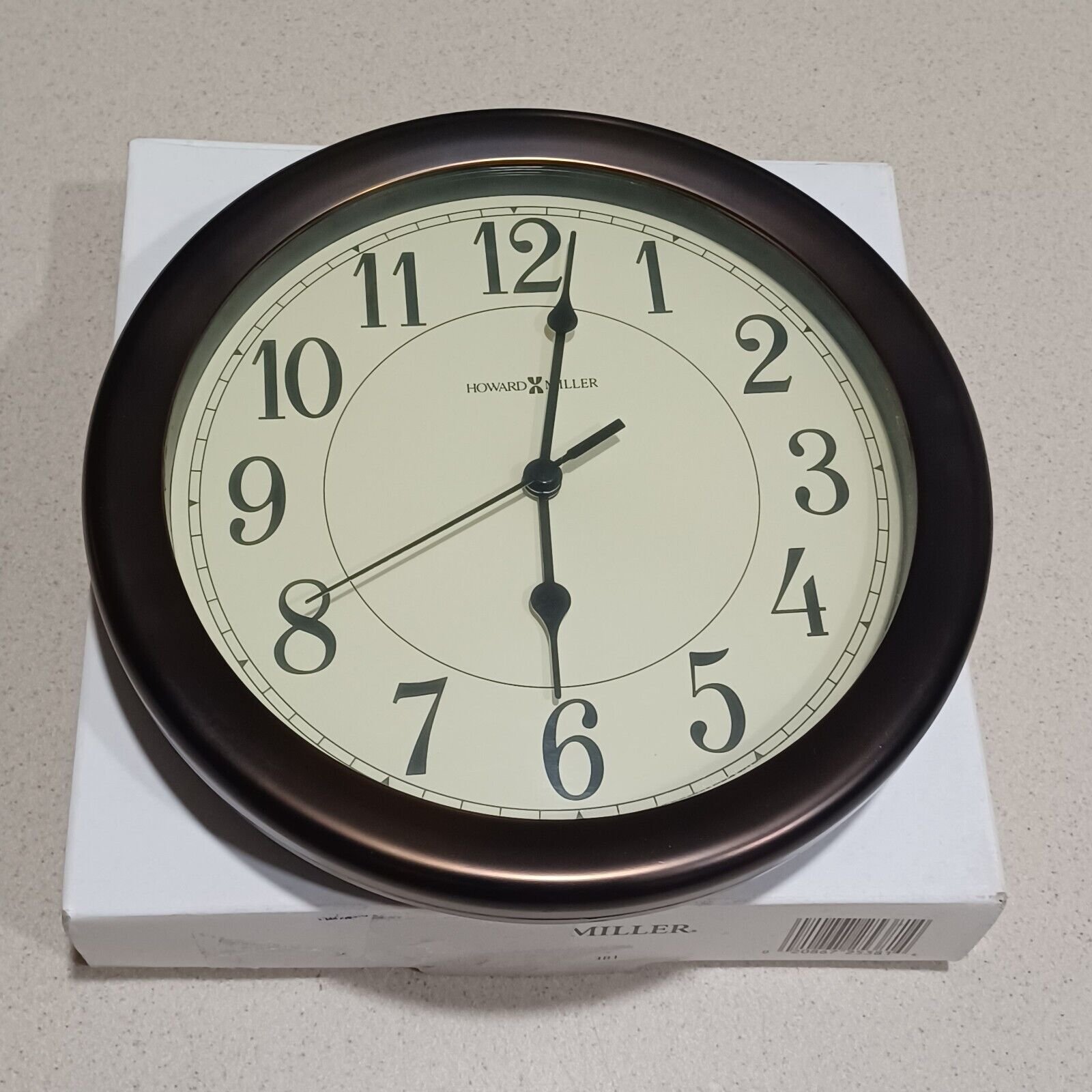 Howard Miller Virgo 8.5in Wall Clock 625381 Classic Round Bronze Modern. New