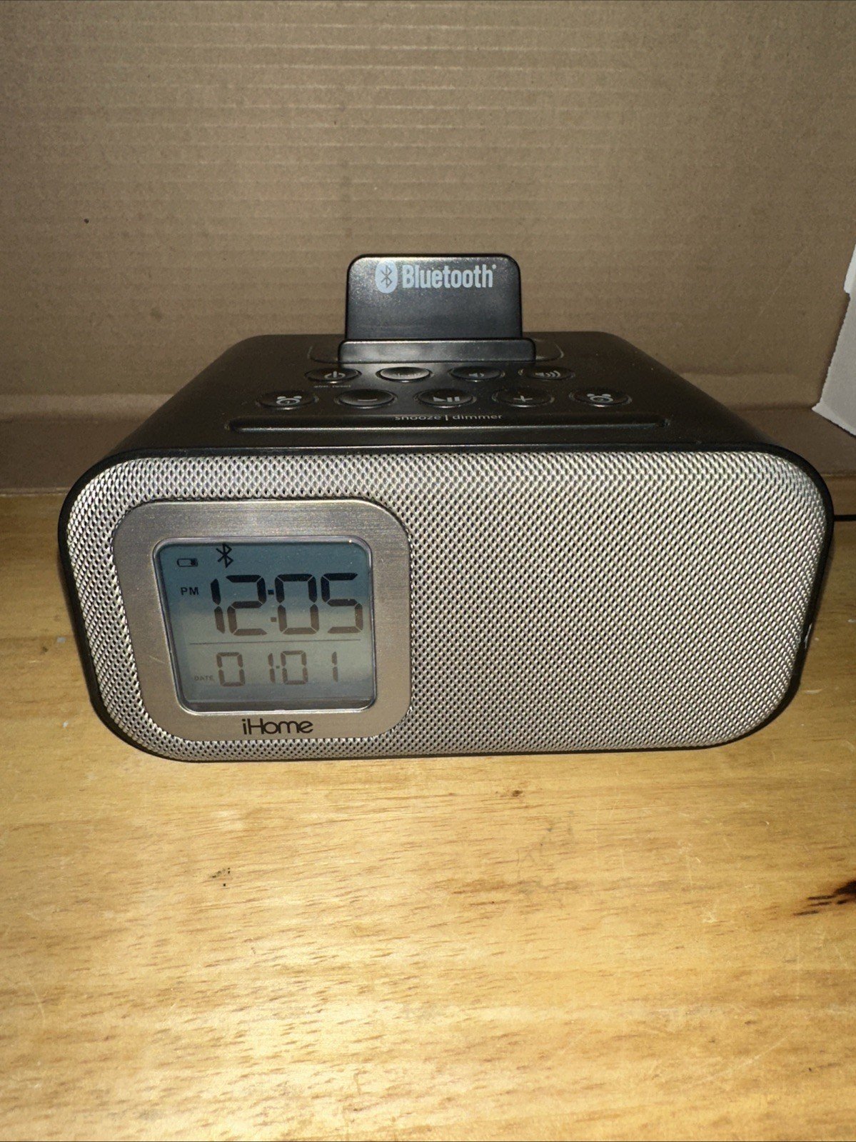 iHome iBT22A Bluetooth Dual Alarm Clock Speaker - Black