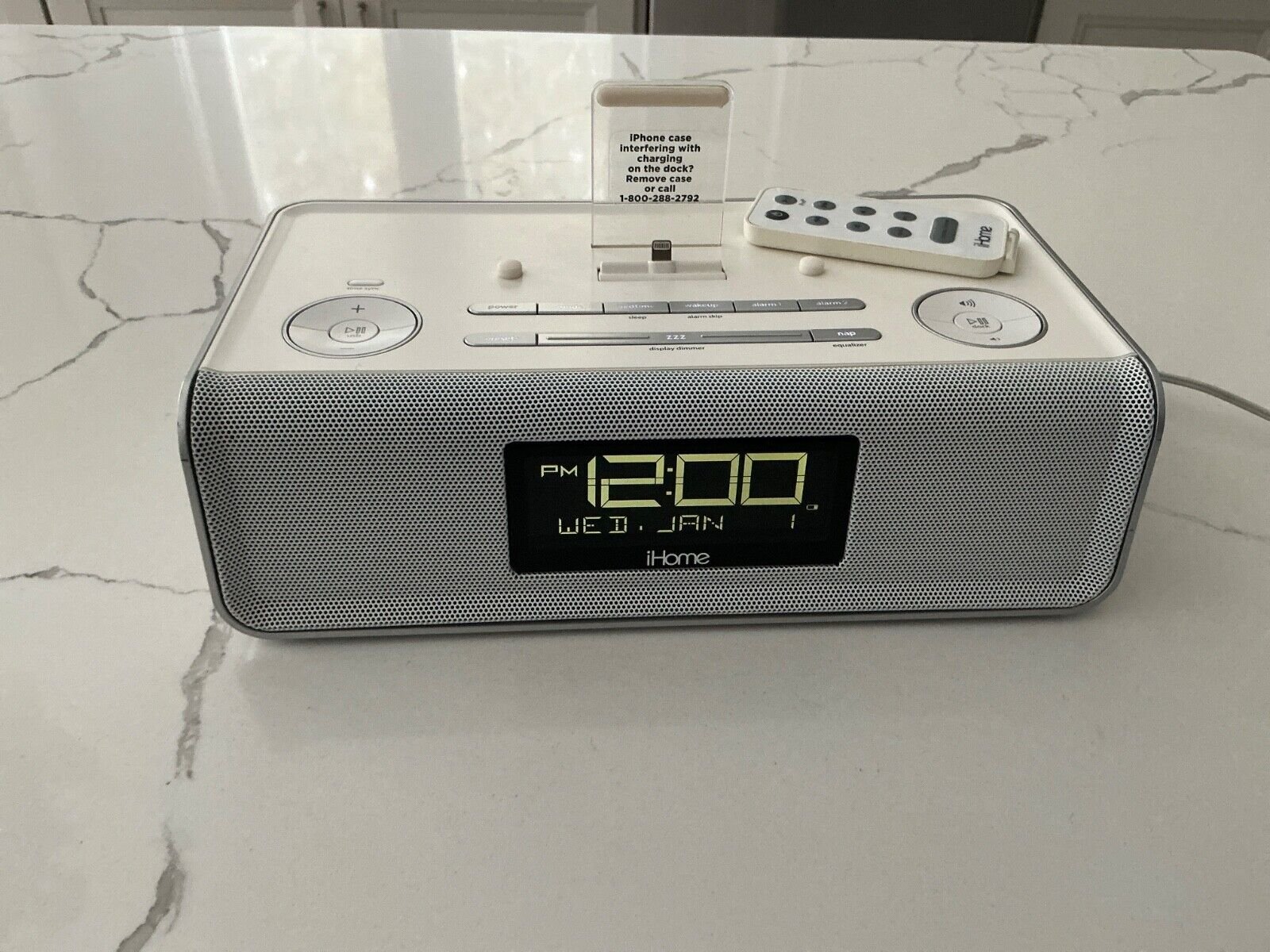 iHome iDL43 Dual Charging Clock Radio with Dock for iPhone/iPad