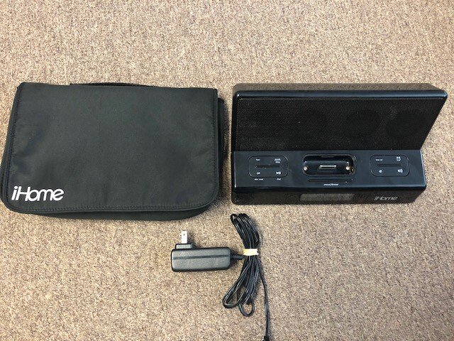 iHome iH27BR iPhone/iPod Docking Station Alarm Clock Speaker 30 Pin Dock Connect