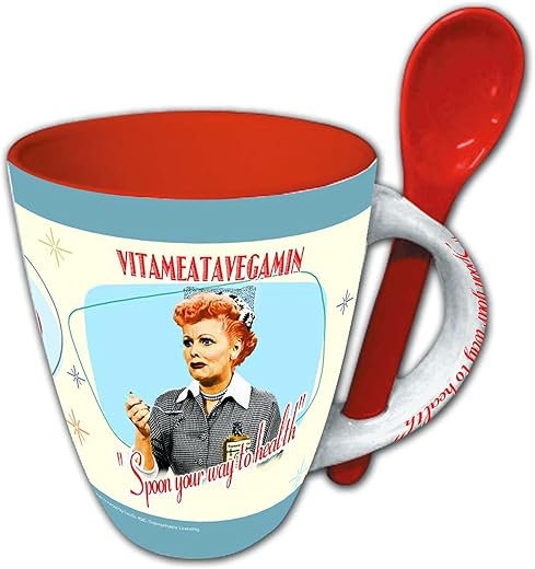 I Love Lucy Mug - 11 oz - Vitameatavegamin with Spoon