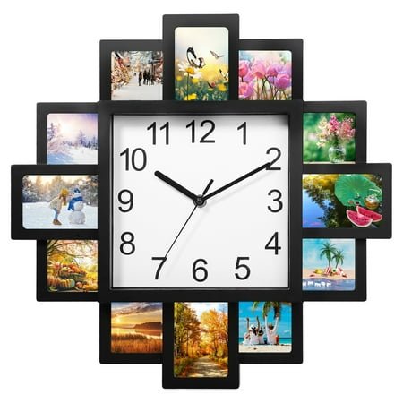iMounTEK Photo Frame Clock 15.35 x 15.35 x 1.57 Framed Photographic Wall Art