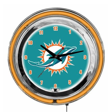Imperial Miami Dolphins 14'' Neon Clock