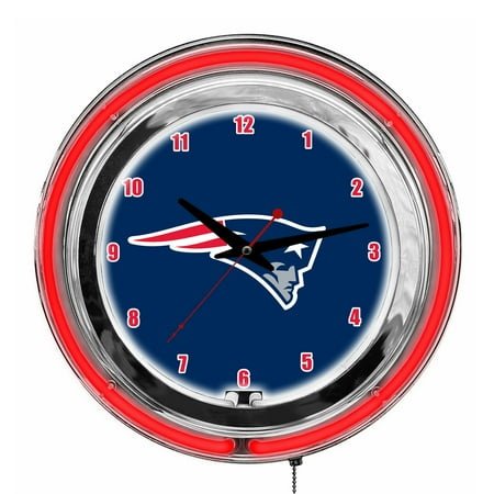 Imperial New England Patriots 14'' Neon Clock