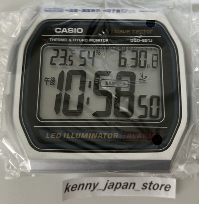 IN HAND! NEW CASIO Alarm Clock DQD-851J-8JF (A158WA Motif Design) From Japan