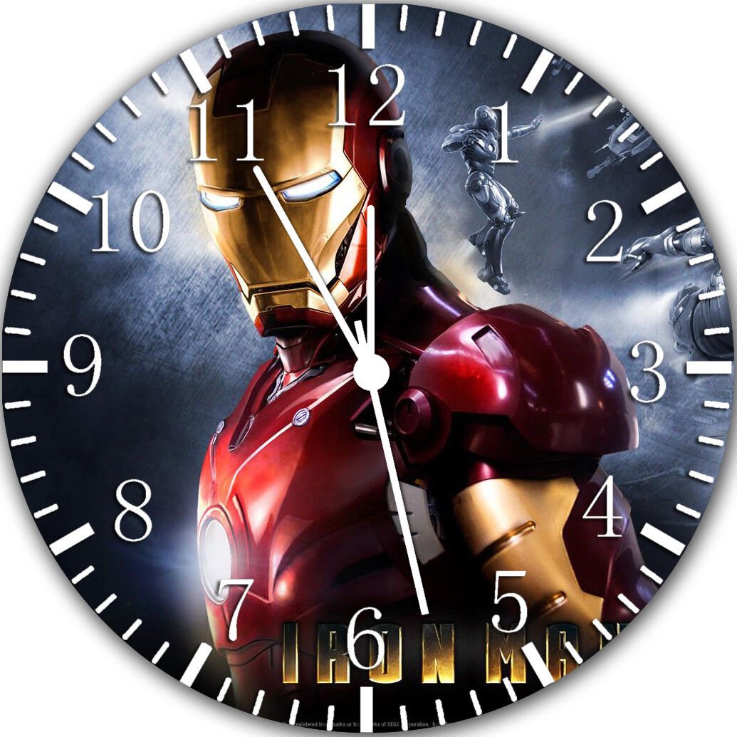 Ironman Iron Man Frameless Borderless Wall Clock Nice For Gifts or Decor Y23