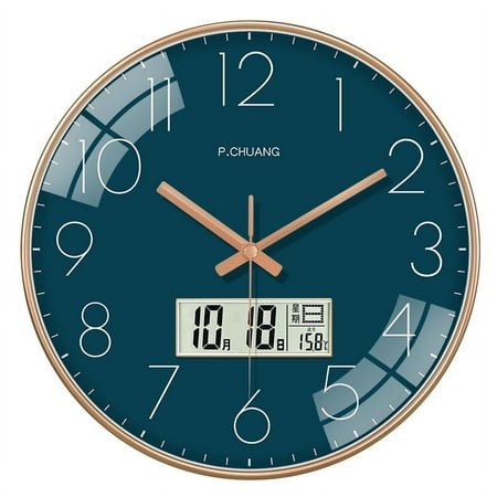 J6da Simple Wall Clock Living Room Clock 2023 Fashion Home Noiseless Clock Bedroom Calendar Pocket Watch New Quartz