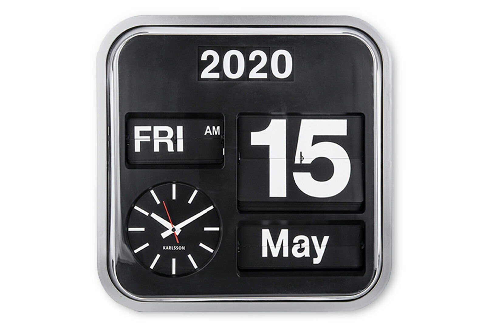 KARLSSON Big Flip Flip Clock Hanging clock/wall clock Monotone Netherlands New