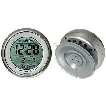 ken-tech sonnet t-4660 water resistant suction cup atomic clock