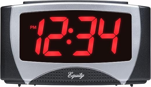 La Crosse Technology Equity 30029-USB 1.2-Inch Large LED 5V USB Alarm Clock