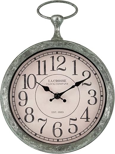 La Crosse Technology Wall Clock - 12.5-inch x 9-inch x 2.1-inch - 404-3828