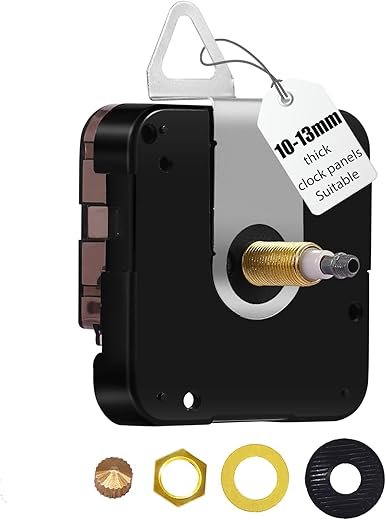 Large Wall Clock 12888 Movement Replacement, I Axis Shaft High Torque Clock Parts, Quartz Clock Mechanism Battery Operated, Giant Wall Clock Motor Repair DIY (DW-12888-I, No Hands)