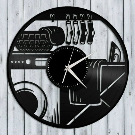 Laundry Vinyl Wall Clock Unique Gift for Friends Vintage Home Room Decoration Vintage Design Office Bar Room Home Decor