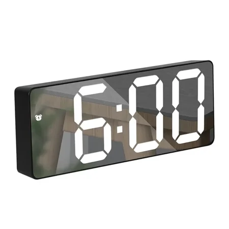 LED Digital Electronic Clock Backlit Large Digital Alarm Clock Temperature Calendar Bedside Table Lamp Night Light Home Decor