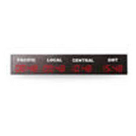 LED Digital Multi Time Zone City Stickers Wall Clock World Time Zone Clock For Office Home Decor ,Versatile Applications