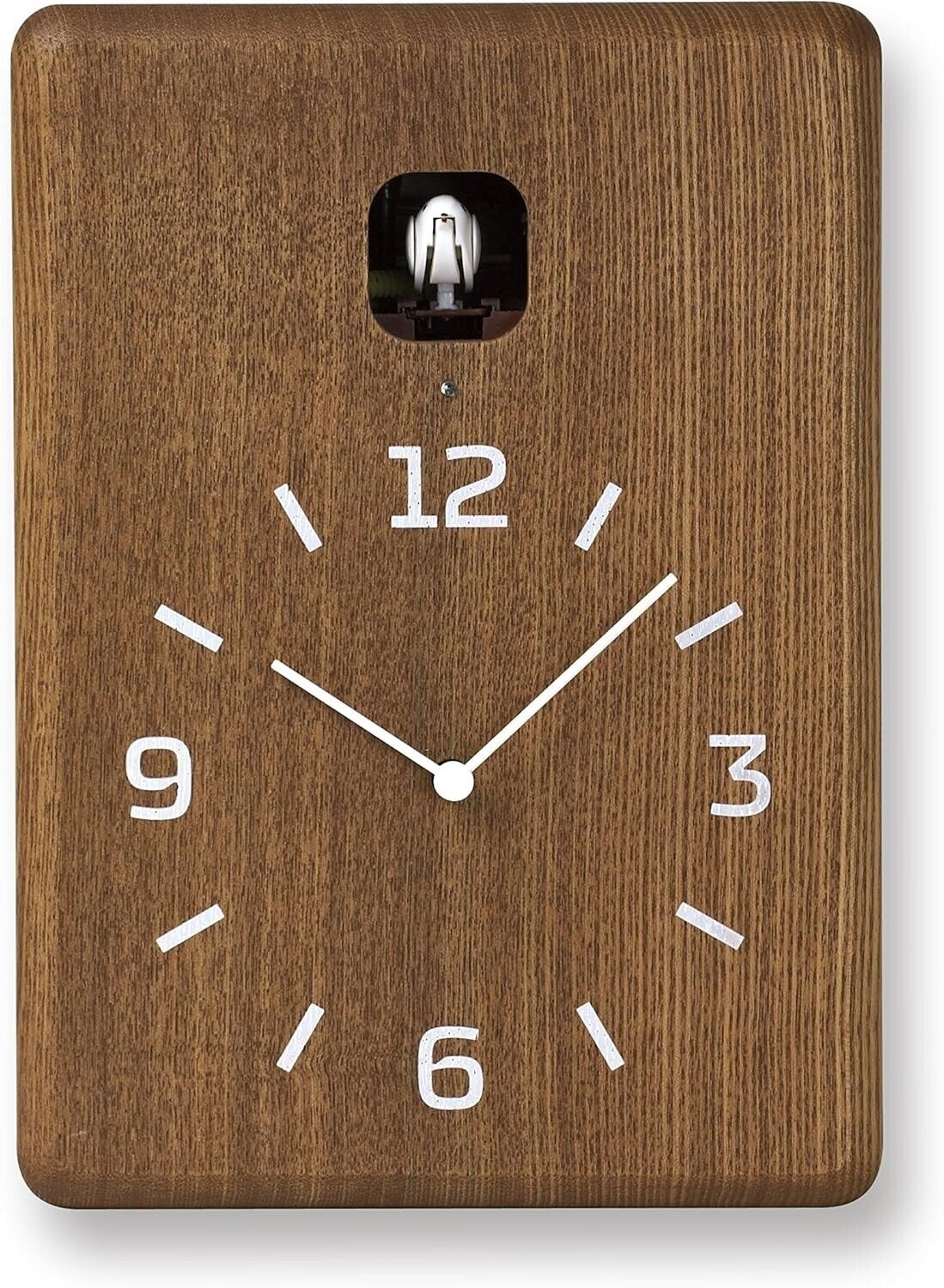 Lemnos CUCU Cuckoo Clock Desk/Wall Wood Brown LC10-16 BW with Light Sensor Japan