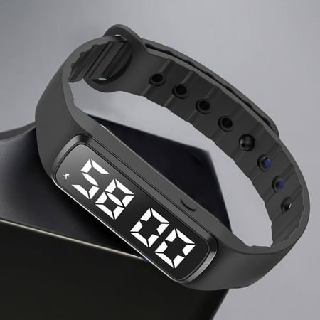 Livrdious Outdoor Sports Multifunctional Bracelet Vibration Alarm Clock Reminder 24 Hours Pedometer Sports Bracelet on Clearance