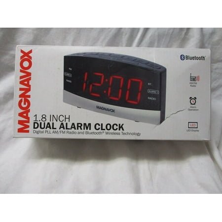 MAGNAVOX MR41806BT Dual Alarm Digital Clock Radio