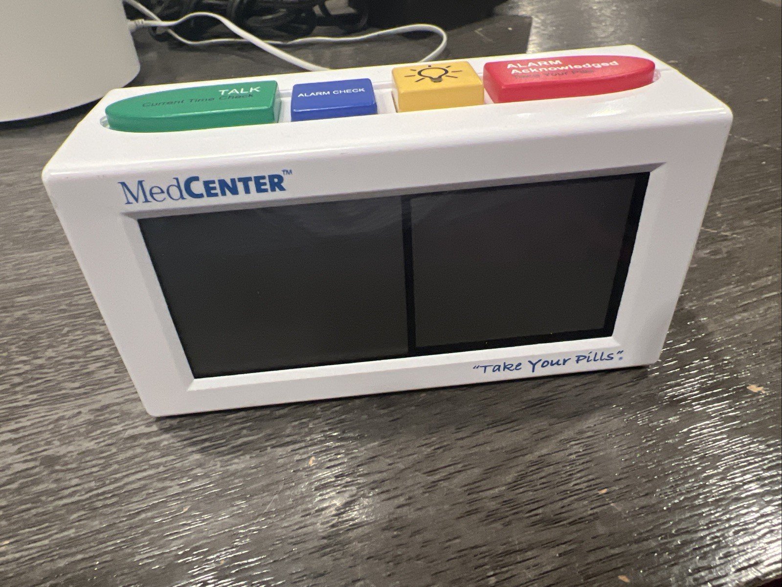MedCenter "Take Your Pills" Talking Digital Alarm Clock & Meds Reminder