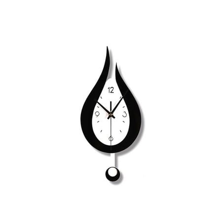 Modern Water Dropping Design Wall Clock for Creative Acyrlic Pendulum Clock for Home Bedroom Living Room Office Decorati