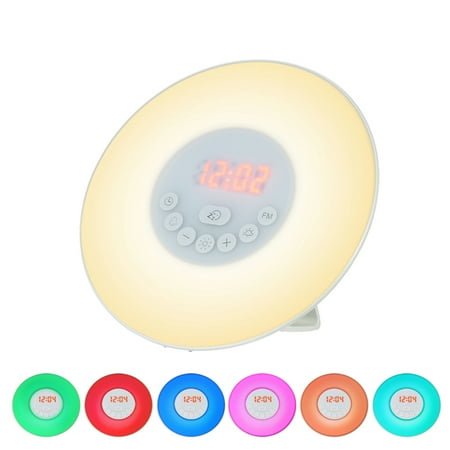 ,Nature Sounds Snooze Sounds Snooze Function Sunrise/sunset Clock With Fm Radio 7 Clock With Fm Alarm Clock Sunrise/sunset Alarm Clock Snooze Function Colors Nature Sounds