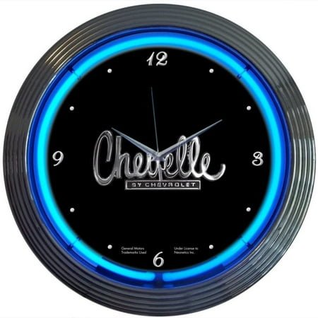 Neonetics Cars and Motorcycles Chevelle Wall Clock, 15-Inch
