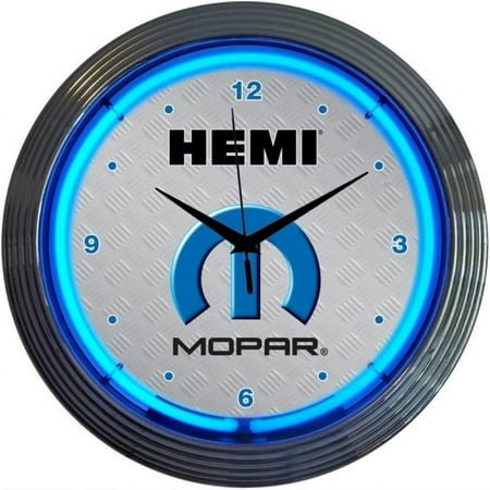 Neonetics Mopar Hemi Neon Wall Clock, 15-Inch